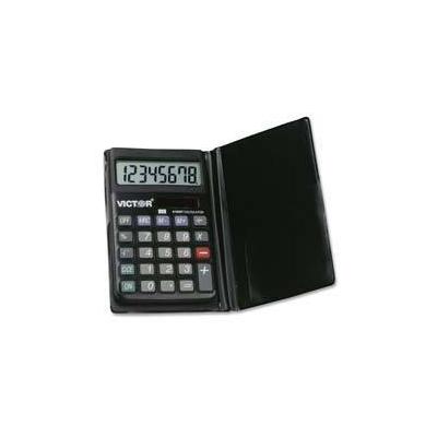 Victor 8-Digit Dual Power Pocket Calculator - Black