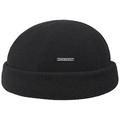 Stetson Sparr Docker Cap - Winter Cap Men's - Docker Cap with Fleece Lining - Wool Cap with Cashmere - Fall/Winter caps - Men's Cap Black M (56-57 cm)