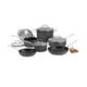 Cuisinart 11-Piece Cookware Set, Black, Chef's Classic Nonstick Hard Anodized, 66-11