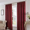 Fusion Eastbourne Curtains, 168 x 183cm, Burgundy