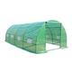 Pandamoto Greenhouse Galvanised Frame Polytunnel Greenhouse Pollytunnel Poly Tunnel Garden Grow (4M(L) x2M(W) x2M(H))