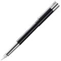 LAMY scala Füllhalter 079 - Füller mit polierter Glanzlackveredelung in der Farbe Schwarz / 14 kt. Goldfeder, partiell platiniert - Federstärke F