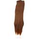 BiYa Hair Elements Thermatt Haarverlängerung mit Haarklemme zum sofortigen Anstecken, glatt, Dipdye Brown Nr. 2T30 24/140 g