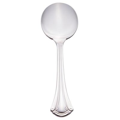World Tableware 961 016 Resplendence 5 7/8" 18/0 Stainless Steel Heavy Weight Bouillon Spoon - 36/Case