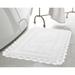 Laura Ashley Crochet Cotton 2 Pieces Bath Rugs 100% Cotton in Gray/White | 0.5 H x 21 W in | Wayfair LAYMB007183
