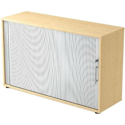 HAMMERBACHER Querrollladenschrank »J-Line« 2 OH silber, 120x74.8x40 cm Image