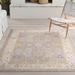 White 96 x 0.08 in Area Rug - Charlton Home® Chukri Oriental Gray/Cream Area Rug Polyester/Cotton | 96 W x 0.08 D in | Wayfair MTNA3629 40644903