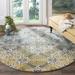 White 0.37 in Area Rug - Dakota Fields Allard Damask Gray/Ivory/Yellow Area Rug | 0.37 D in | Wayfair MTNA3393 43181299