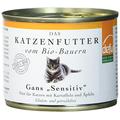 defu Bio Nassfutter Gans für Katzen Gluten und Getreidfrei 200 g, 12er Pack (12 x 200 g)