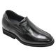 Calden - K312318-2.8 Inches Taller - Size 10 UK- Height Increasing Shoes for Men (Black Leather Super Lightweight Slip On Dress Shoes)