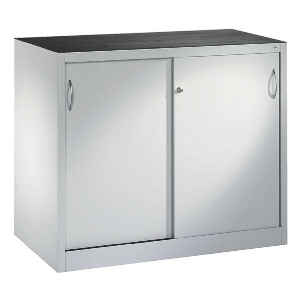 CP Stahlschrank mit Schiebetüren 120 x 100 cm grau, 120x100x60 cm Image