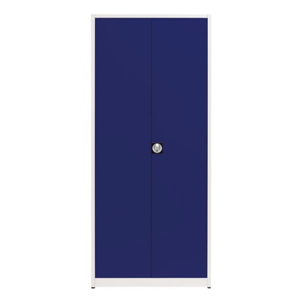 mauser Stahlschrank mit Flügeltüren 42 cm tief 6OH schmal grau, 95x220x42 cm Image