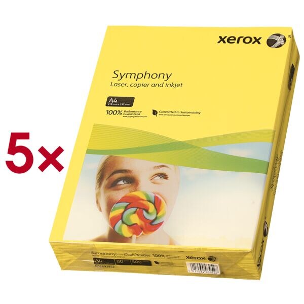 Xerox 5er-Pack farbiges Papier »Symphony« gelb Image