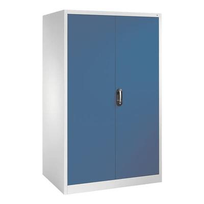 CP Stahlschrank mit Flügeltüren 120 x 195 cm blau, 120x195x80 cm
