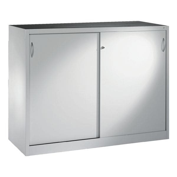 CP Stahlschrank mit Schiebetüren 160 x 120 cm grau, 160x120x60 cm Image