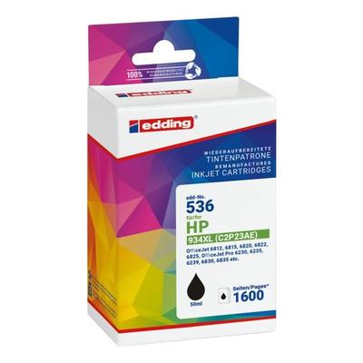 Edding Tintenpatrone ersetzt HP »C2P23AE« Nr. 934XL schwarz