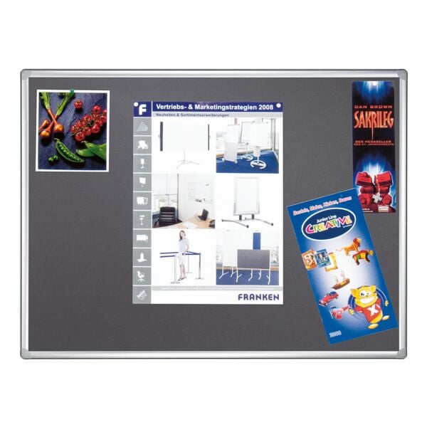 Franken Filz-Pinnwand »PRO PT830912« 150 x 100 cm silber Image