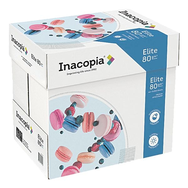 Inacopia Multifunktionspapier A4 Elite Maxi-Box 2500 Blatt gesamt weiß Image