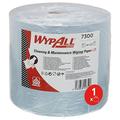 WypAll L20 Wischtücher 7300 Putztücher für Instandhaltungsarbeiten, Jumborolle, 1 blaue Rolle x 500 Reinigungstücher, 2-lagig, blau