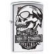 Zippo HD Skull Windproof Lighter - High Polished Chrome