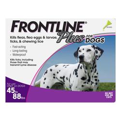Frontline Plus For Large Dogs 45-88 Lbs (Purple) 6 Months