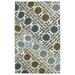 Blue/Brown 60 x 0.13 in Indoor Area Rug - Ebern Designs Dolton Geometric Wool Area Rug Wool | 60 W x 0.13 D in | Wayfair EBND7634 41112325