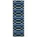 Blue 30 x 0.13 in Indoor Area Rug - Ebern Designs Dolton Geometric Area Rug Wool | 30 W x 0.13 D in | Wayfair EBND7632 41112311