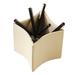 Orren Ellis Folded Leather Pencil Cup-Ivory Leather in White | 4.25 H x 4 W x 4 D in | Wayfair OREL6110 41161209
