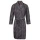 Somax Men's Luxury Lightweight Cotton Dressing Gown – Navy & Wine Paisley Pattern (XL)