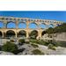 Pont du Gard Vers Pont-du-Gard Gard Department Languedoc-Roussillon France. Roman aqueduct crossing Gardon River.