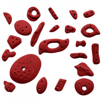 KMZ Holds - Spax 1 - 22er Spax-Set - Klettergriffe rot/weiß Image