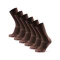 DANISH ENDURANCE Outdoor Walking Thermal Socks, Merino Wool, Premium Comfort Hiking Socks for Men & Women 3 Pack, Oak Brown, 9-12