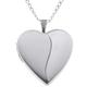 Alexander Castle 925 Sterling Silver Locket Necklace for Women Girls - 21mm x 19mm 2 Tone Heart Locket with 18" Silver Chain & Jewellery Gift Box