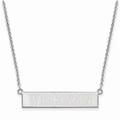 Women's Wisconsin Badgers Sterling Silver Small Bar Necklace