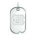 Women's North Carolina Tar Heels Sterling Silver Small Dog Tag