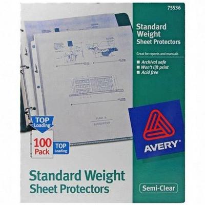 Avery ave75536 Non-Stick Sheet Protectors - Seni Clear