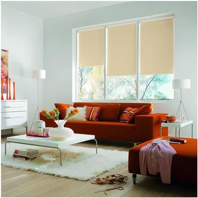 Büscher Sunlines Seitenzug-Rollo mit Verdunkelung - 1620x1800 mm gelb, 162x180 cm
