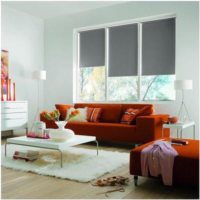 Büscher Sunlines Seitenzug-Rollo mit Energiespareffekt 82 x 180 cm grau, 82x180 cm