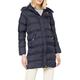 BRAVE SOUL Women's Hoplong Coat, Blue (Navy), 14