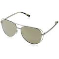 Michael Kors Women's LAI 11765A 58 Sunglasses, Silver/Pale Gold-Tone/Bronzemirror