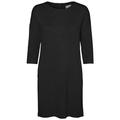 VERO MODA Damen Vmglory Vipe Aura 3/4 Dress Noos Kleid, Schwarz, XS EU