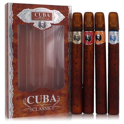 Cuba Orange For Men By Fragluxe Gift Set - Cuba Variety Set Includes All Four 1.15 Oz Sprays, Cuba R