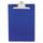 Saunders 21602 1&quot; Capacity 12&quot; x 8 1/2&quot; Blue Recycled Plastic Clipboard with Ruler Edge