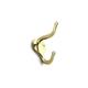 Richelieu Bp74408130 1-15/16 Double Metal Coat Hook (Package Of 4) - Brass