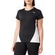 PUMA Damen Cross The Line Tee W T-Shirt, Black White, M