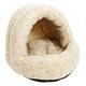 P & L Superior Pet Beds, Sherpa Fleece Hoody Katze Betten (Iglu), Größe 38 x 36 x 33 cm