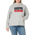 Levi's Women's Graphic Sport Hoodie, Grey (Sportswear Hoodie Smokestack Htr 0000), XL