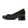 Piccadilly for Pavers Ladies Block Heel Court Shoes - Black Patent Size 6 UK