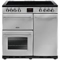 Belling Farmhouse 90E 90cm Electric Range Cooker - Silver