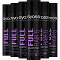 Syoss Haarspray Full Hair 5 Haltegrad 4 (6 x 400 ml), extra starkes Styling Spray für sichtbare Fülle und Haarverdickungs-Effekt, Volumen Spray verleiht bis zu 48 h Halt